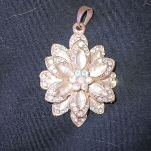 Rose Gold Flower Pendant